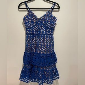 blue and nude lulus dress